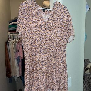 Shiffon shift dress floral print.